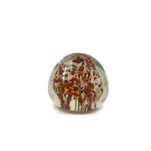 Vintage Art Glass Paperweight Controlled Bubble
